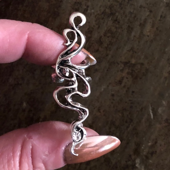 New! Punk earcrawler/cartilage wrap (pierced) - Picture 3 of 5